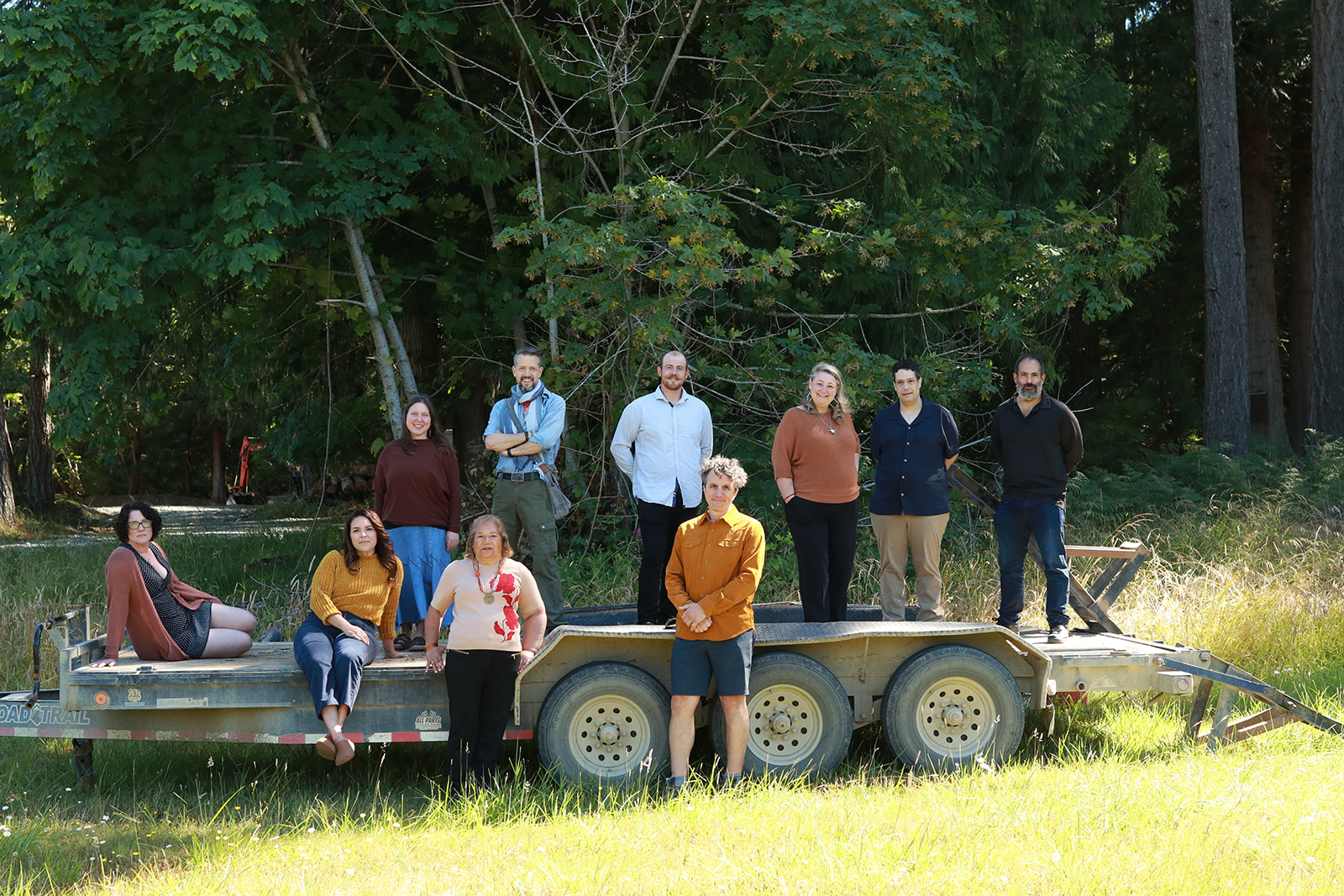 The Camp Denman faculty and staff gathered on Denman Island